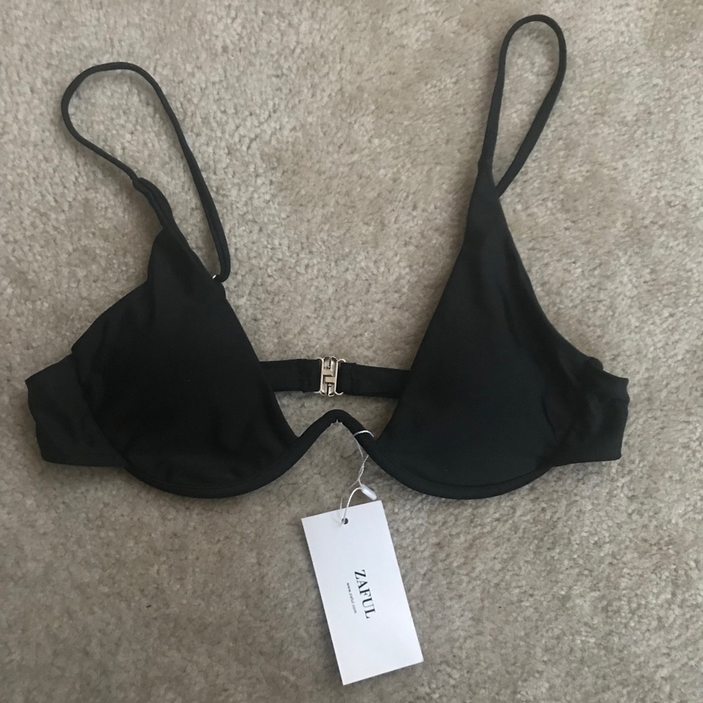 Black ZAFUL Bikini Top